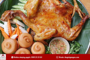 Gà nướng bánh bao - Món ngon khó cưỡng tại Thế Giới Gà Ngon
