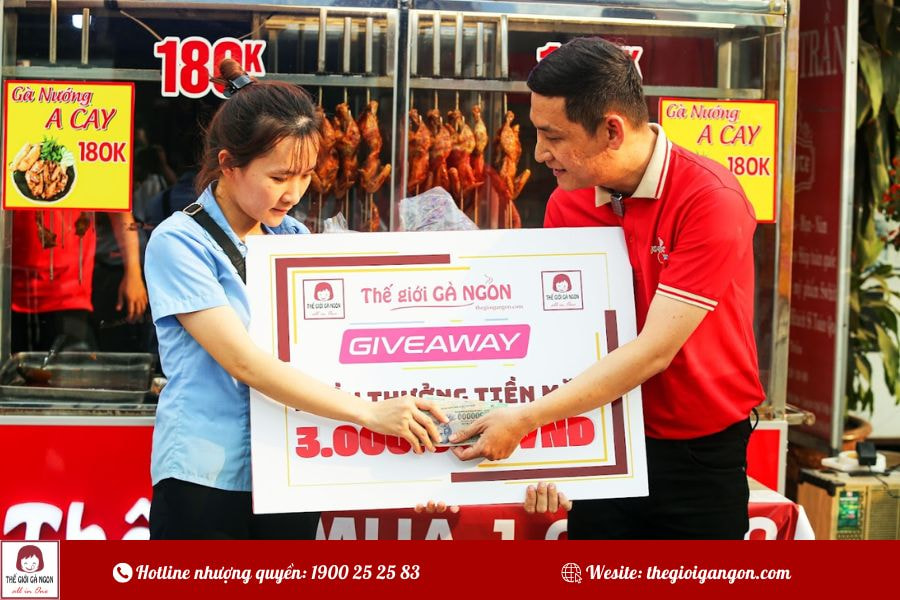7 khách hàng may mắn nhận thưởng 3 triệu từ Thế Giới Gà Ngon