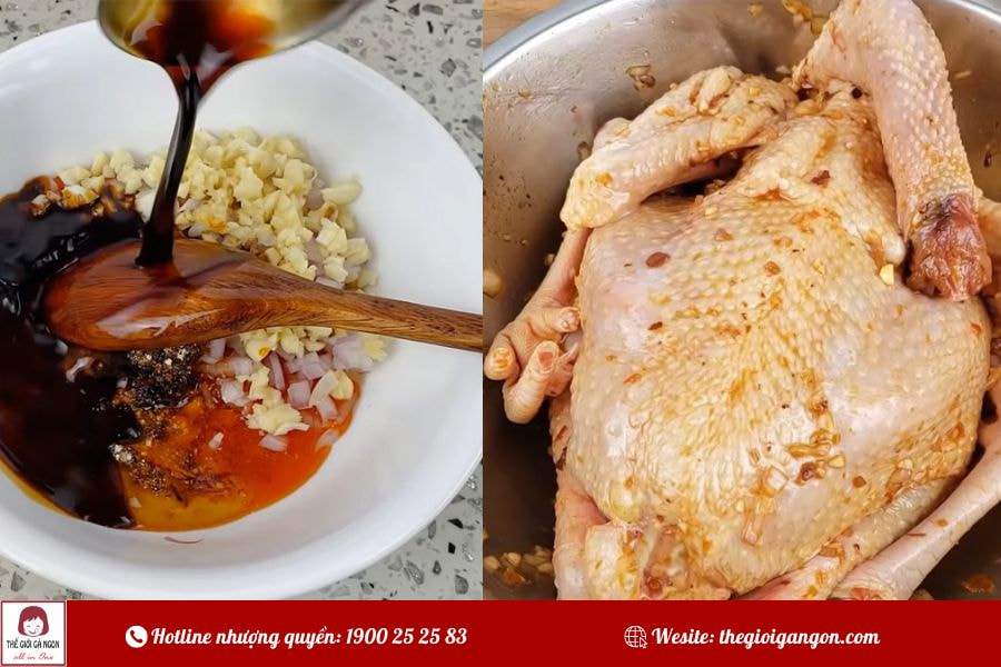 Cách làm gà nướng giấy bạc bằng nồi chiên không dầu