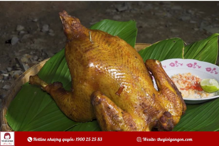 Cách làm gà nướng lu nguyên con đậm vị miền tây