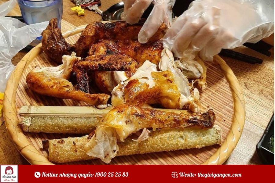 Gà nướng cơm lam Đà Nẵng chuẩn nguyên liệu từ thiên nhiên