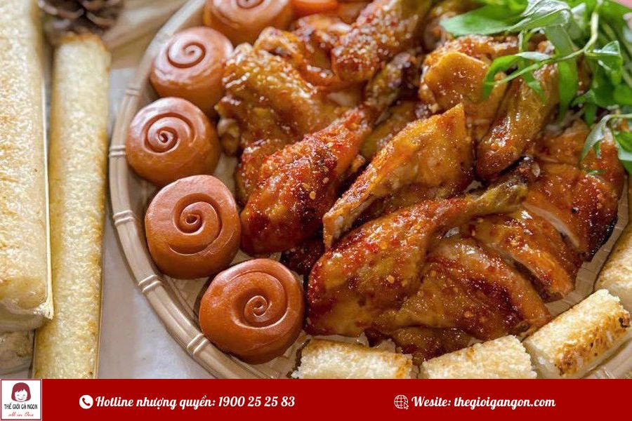 Gà nướng cơm lam Đà Nẵng chuẩn nguyên liệu từ thiên nhiên
