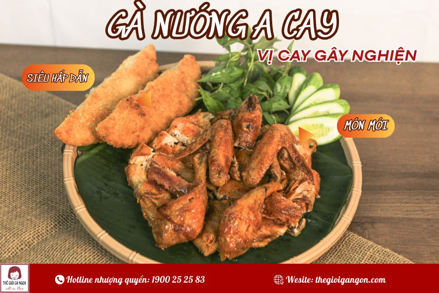 Gà nướng khuyến mãi cực sốc - Giảm ngay 50K Combo Gà nướng A Cay