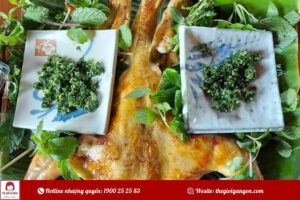Gà nướng lá é - Món ăn đặc sản đậm vị rừng