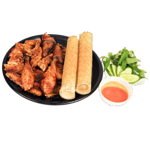 Combo gà nướng cơm lam