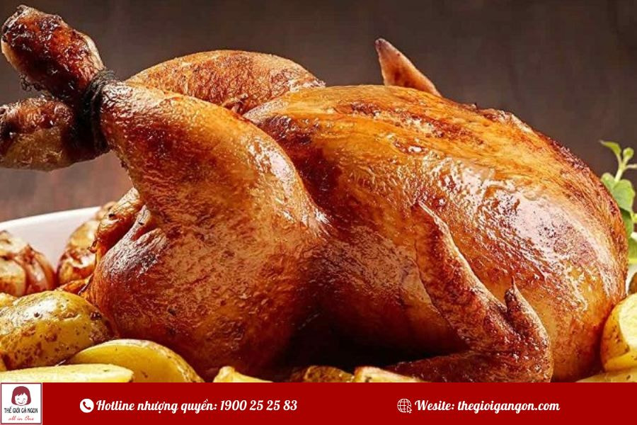 2 cách làm gà nướng khoai tây đơn giản