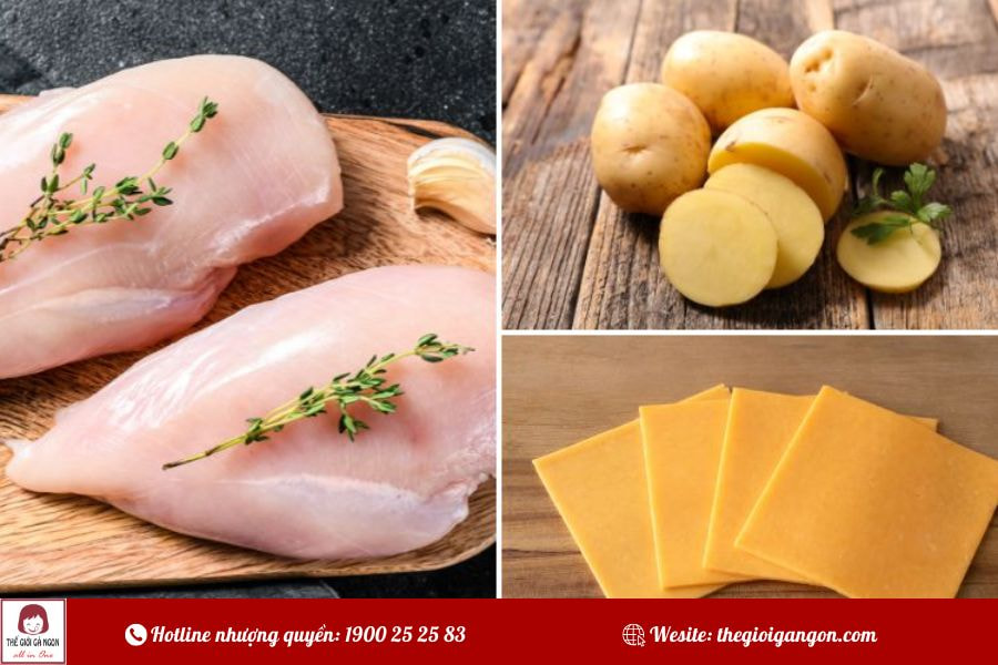 2 cách làm gà nướng khoai tây đơn giản
