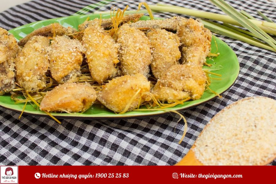 Cánh gà chiên muối giòn rụm, mặn mà đưa cơm
