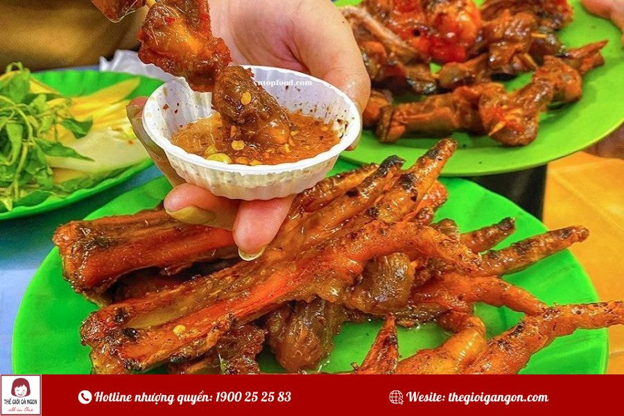 Chân gà nướng bán ở đâu ngon và đảm bảo vệ sinh?