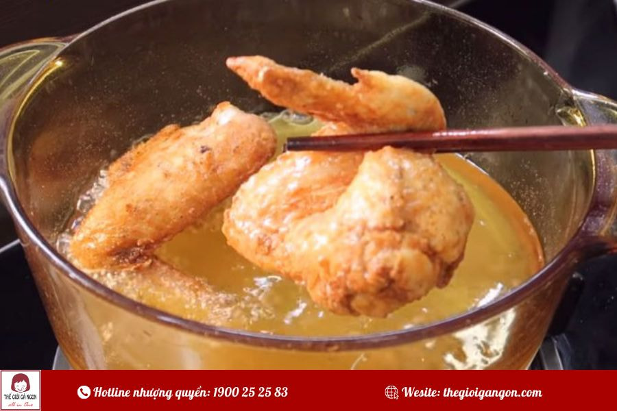 Bí quyết chiên cánh gà chiên giòn như KFC