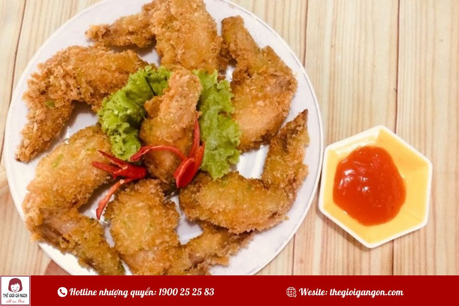 Cách chiên cánh gà chiên xù giòn rụm, ngon như ngoài hàng