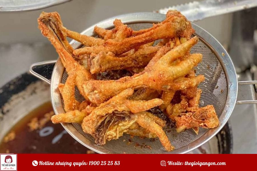 Cách làm chân gà chiên giòn rụm ăn là ghiền