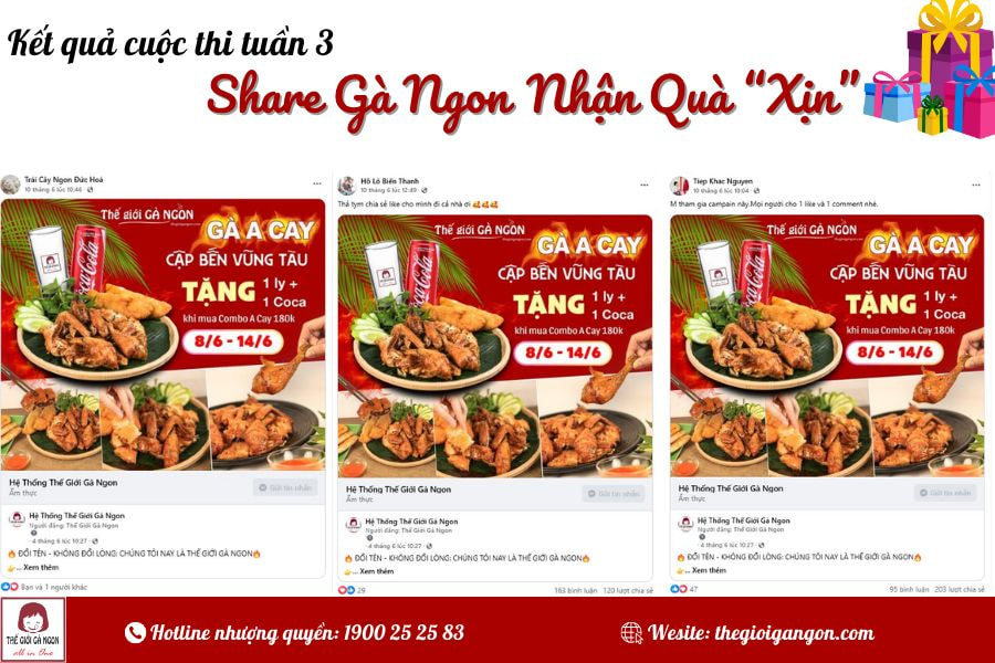 Share Gà Ngon, nhận quà cực xịn chính thức khởi động Tuần 4
