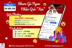 Tuần 2 khởi động: Nhận 1 triệu đồng cùng Thế Giới Gà Ngon