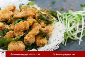 Làm sụn gà rang muối Hồng Kong trong 10 phút