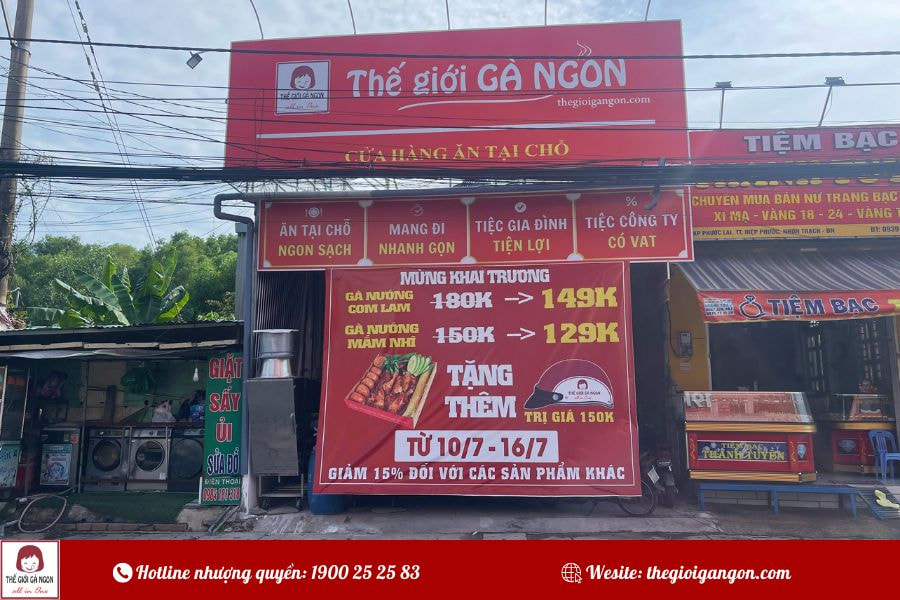 Thế Giới Gà Ngon Nhơn Trạch chính thức khai trương ngày 10/7/2025