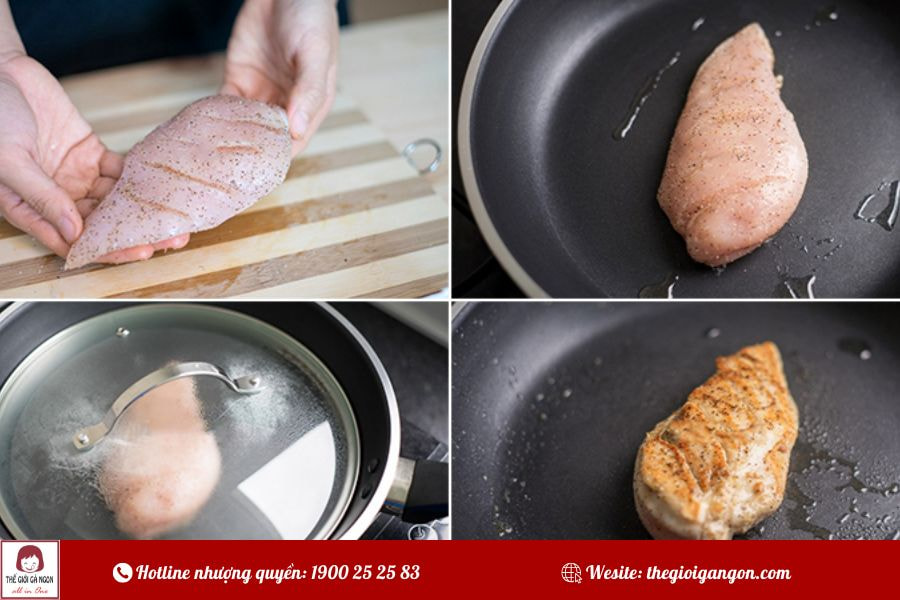 Ức gà áp chảo – Món ăn lý tưởng cho người yêu sức khỏe