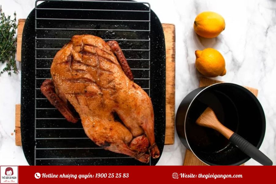 Bí quyết cách quay vịt da giòn vàng ruộm ngon khó cưỡng