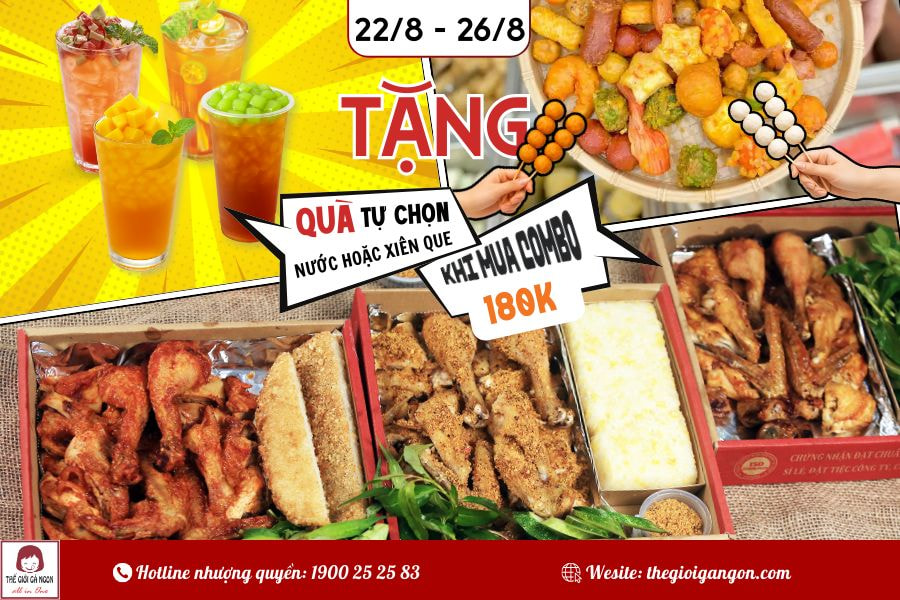 Thế Giới Gà Ngon tung ưu đãi ra mắt món mới cực hấp dẫn từ 22/8