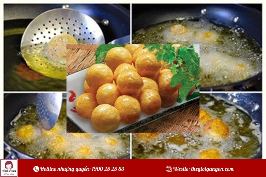 Bí quyết cách chiên cá viên chiên vàng giòn như ngoài tiệm